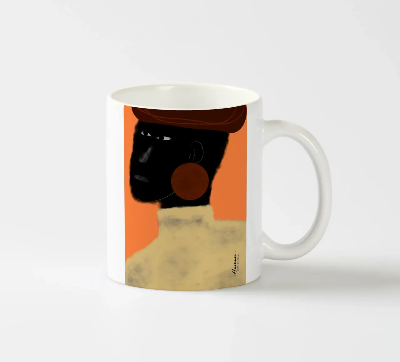Afro Harmony tazza in ceramica da Mathudace Créas