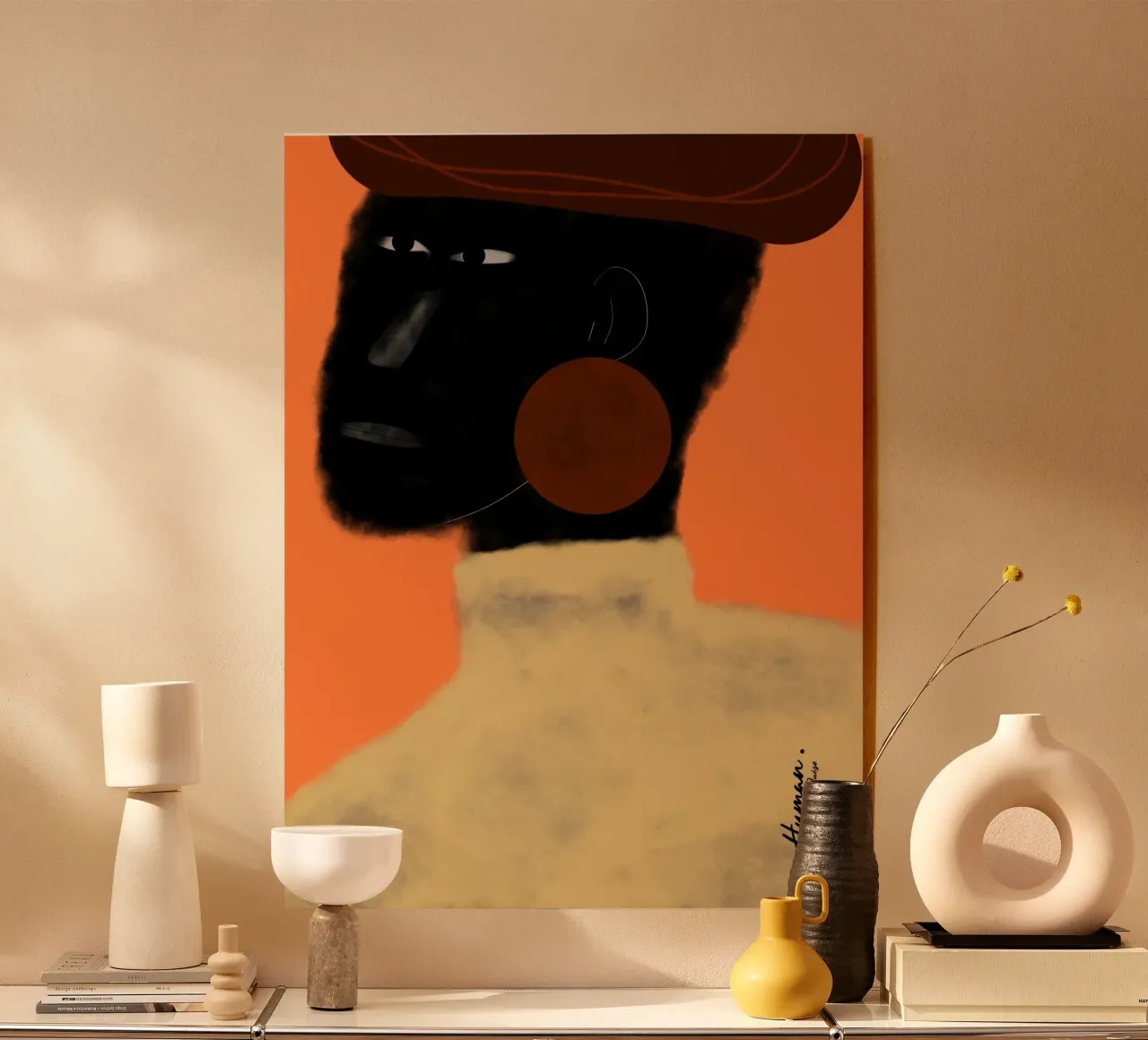 Afro Harmony acryl van Mathudace Créas