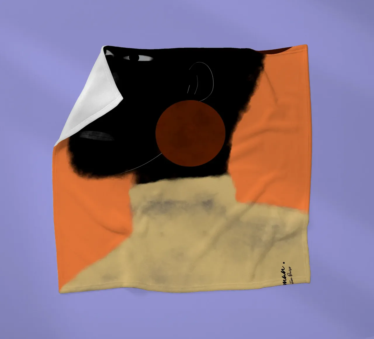 Afro Harmony Fleecedecke von Mathudace Créas