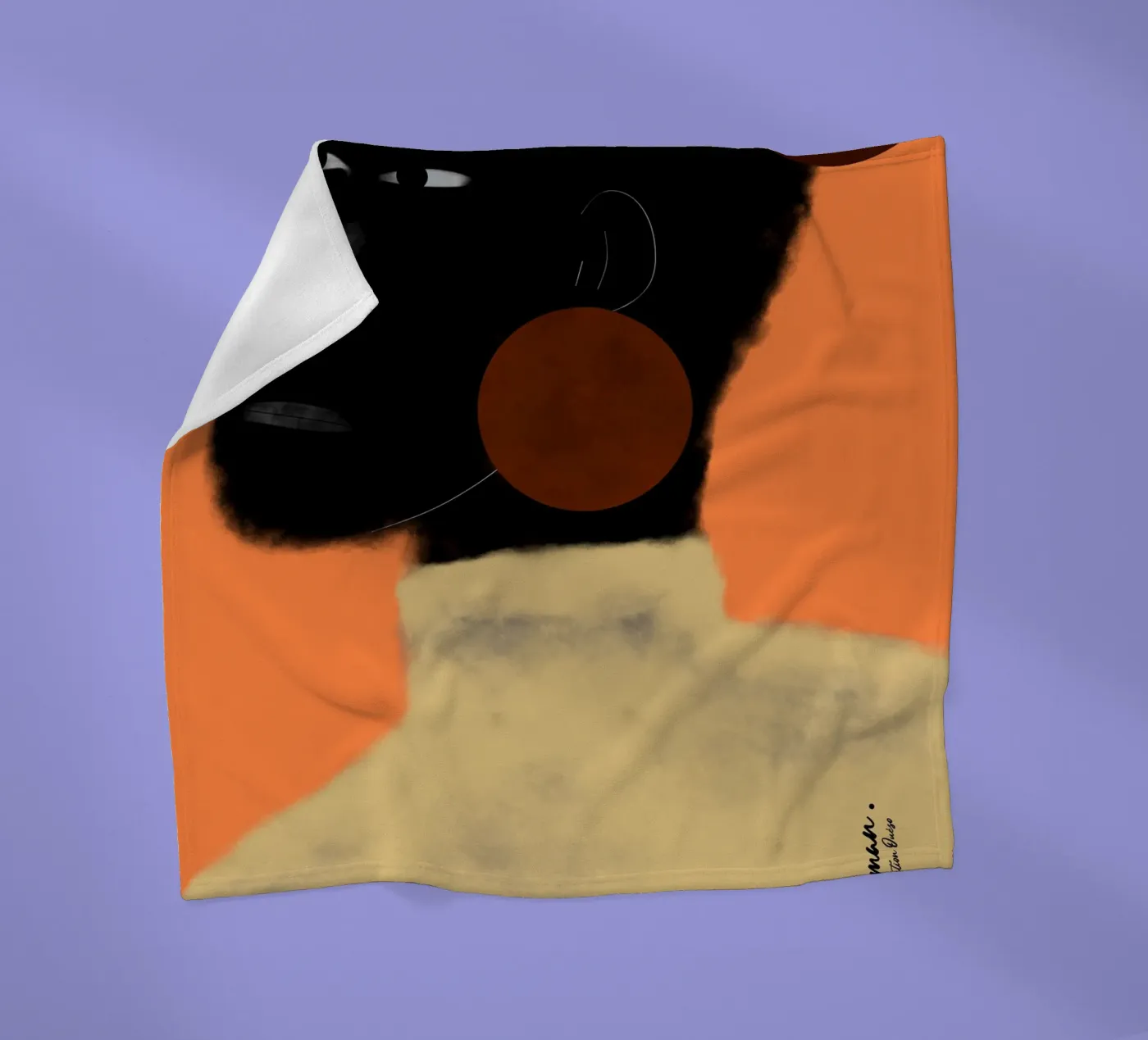 Afro Harmony fleecedeken van Mathudace Créas