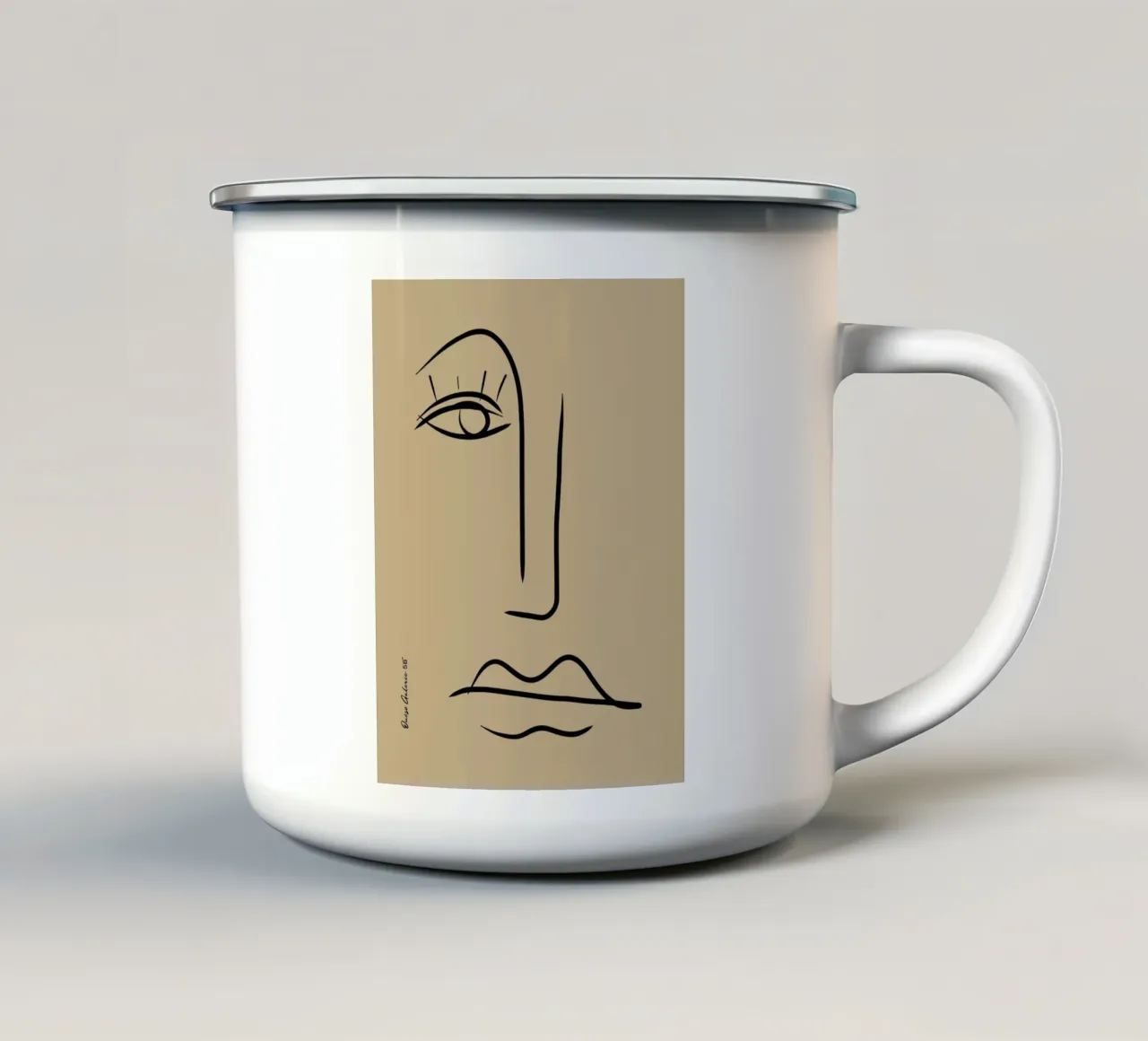Abstract Joy tazza in smalto da Mike Leymi