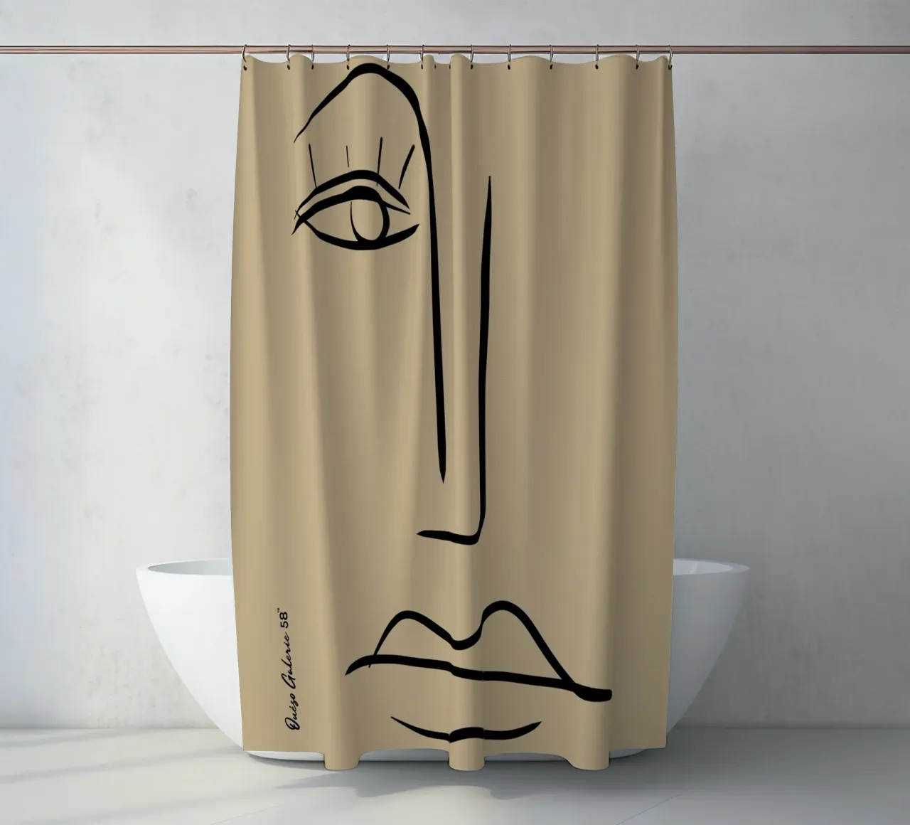 Abstract Joy tenda da doccia da Mike Leymi
