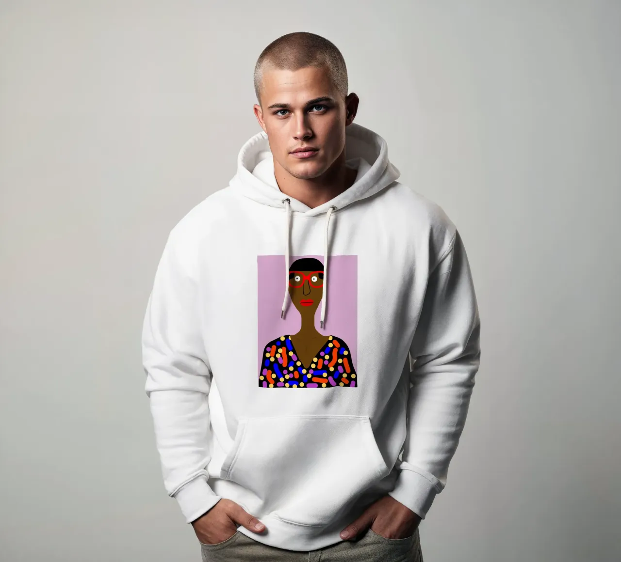 Afro Euphoria felpa con cappuccio da Mathudace Créas