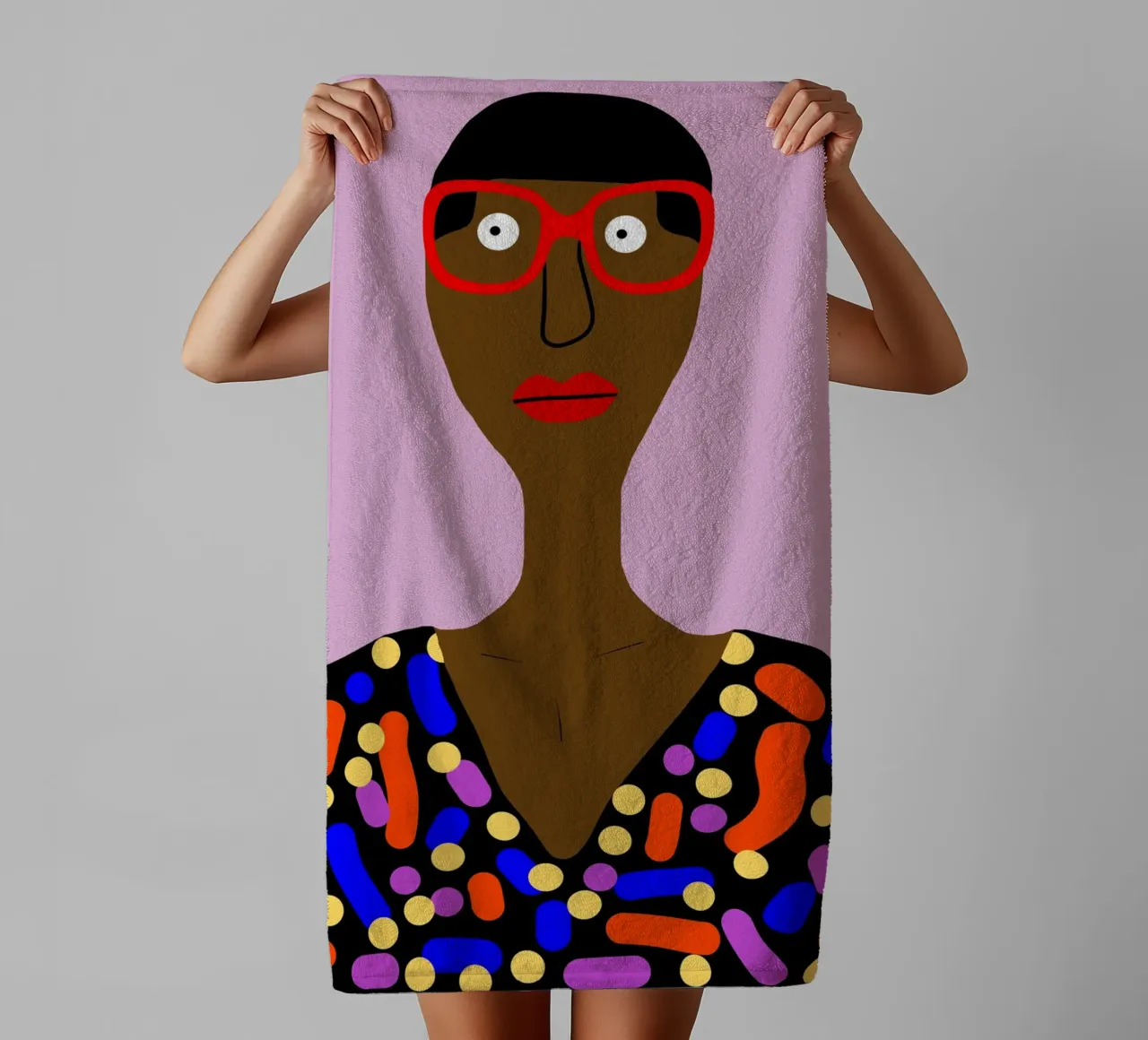 Afro Euphoria asciugamano da bagno da Mathudace Créas