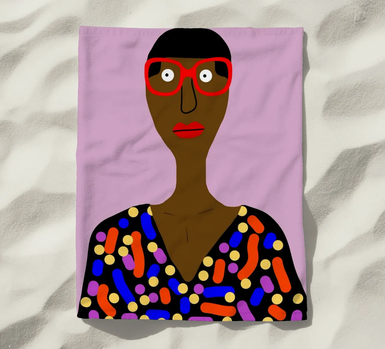 Afro Euphoria telo mare da Mathudace Créas