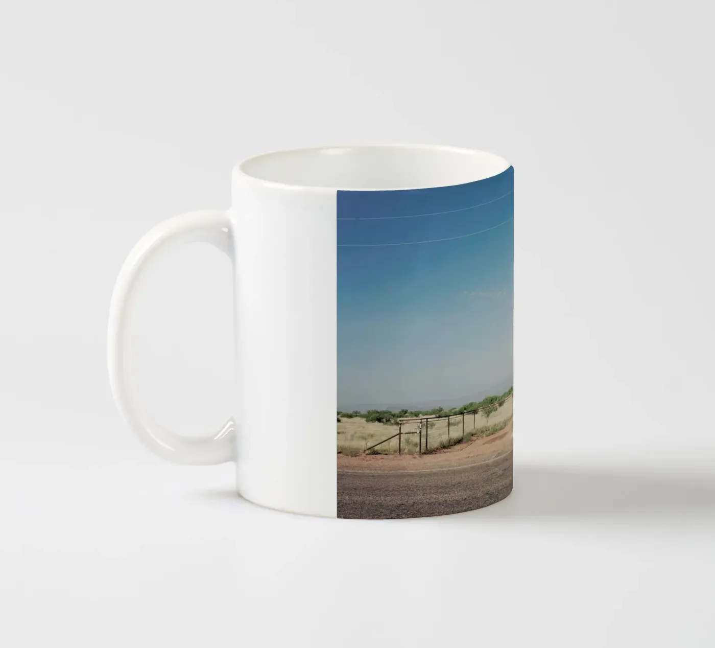 Prada Marfa ceramic mug by Catherine McDonald