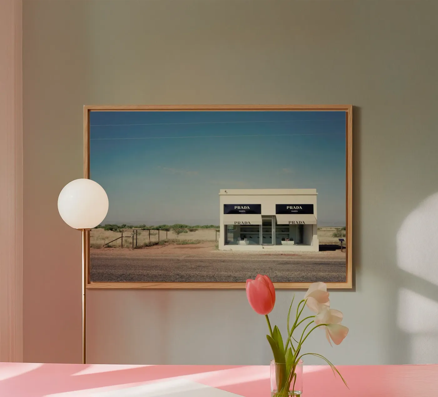 Prada Marfa forex-plaat van Catherine McDonald