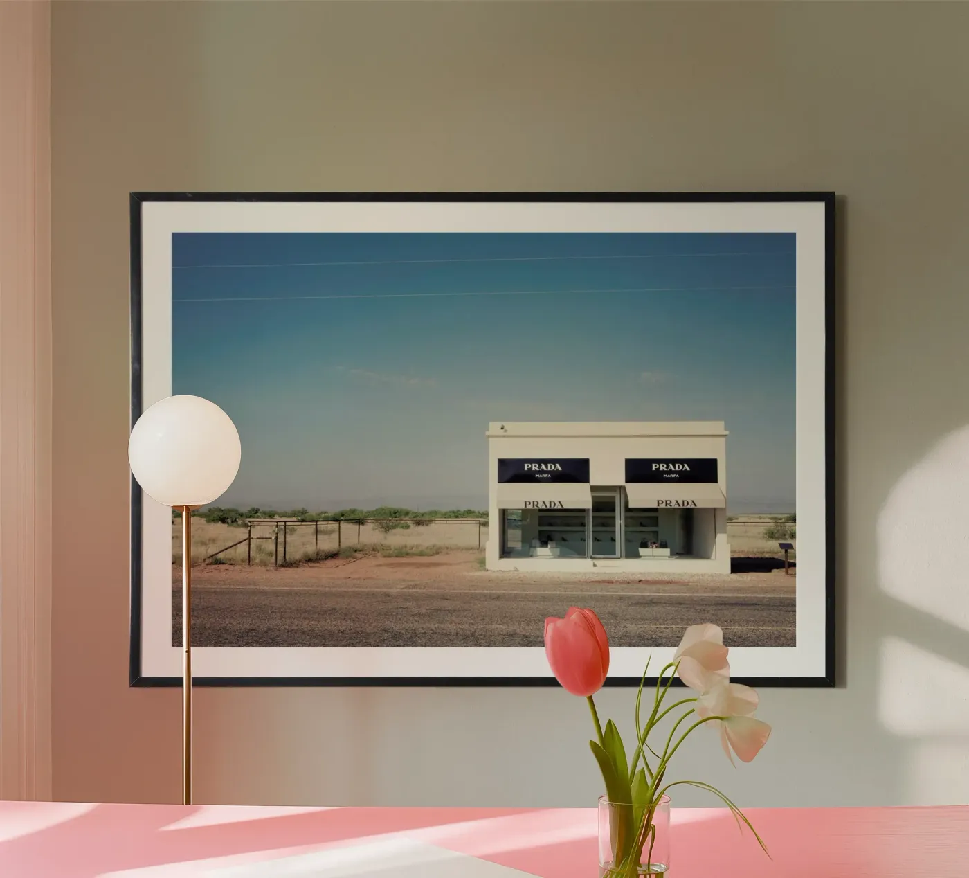 Prada Marfa poster van Catherine McDonald