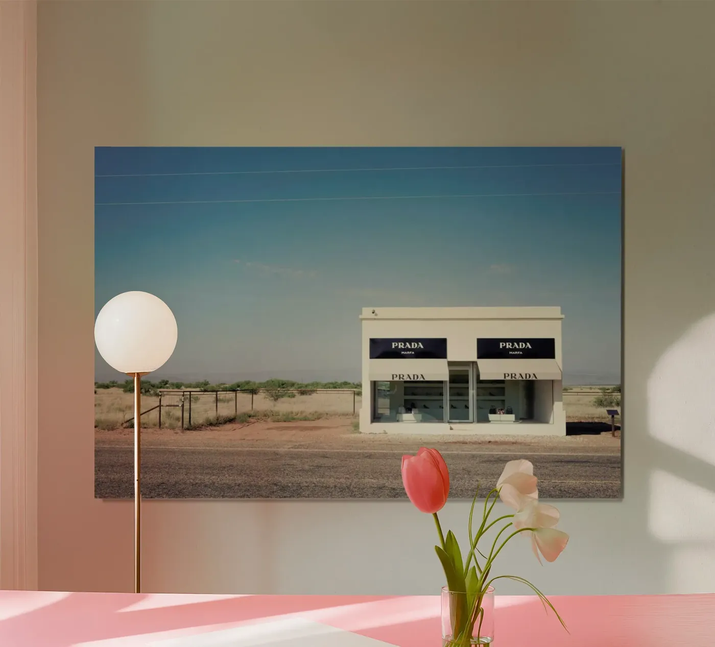 Prada Marfa poster van Catherine McDonald