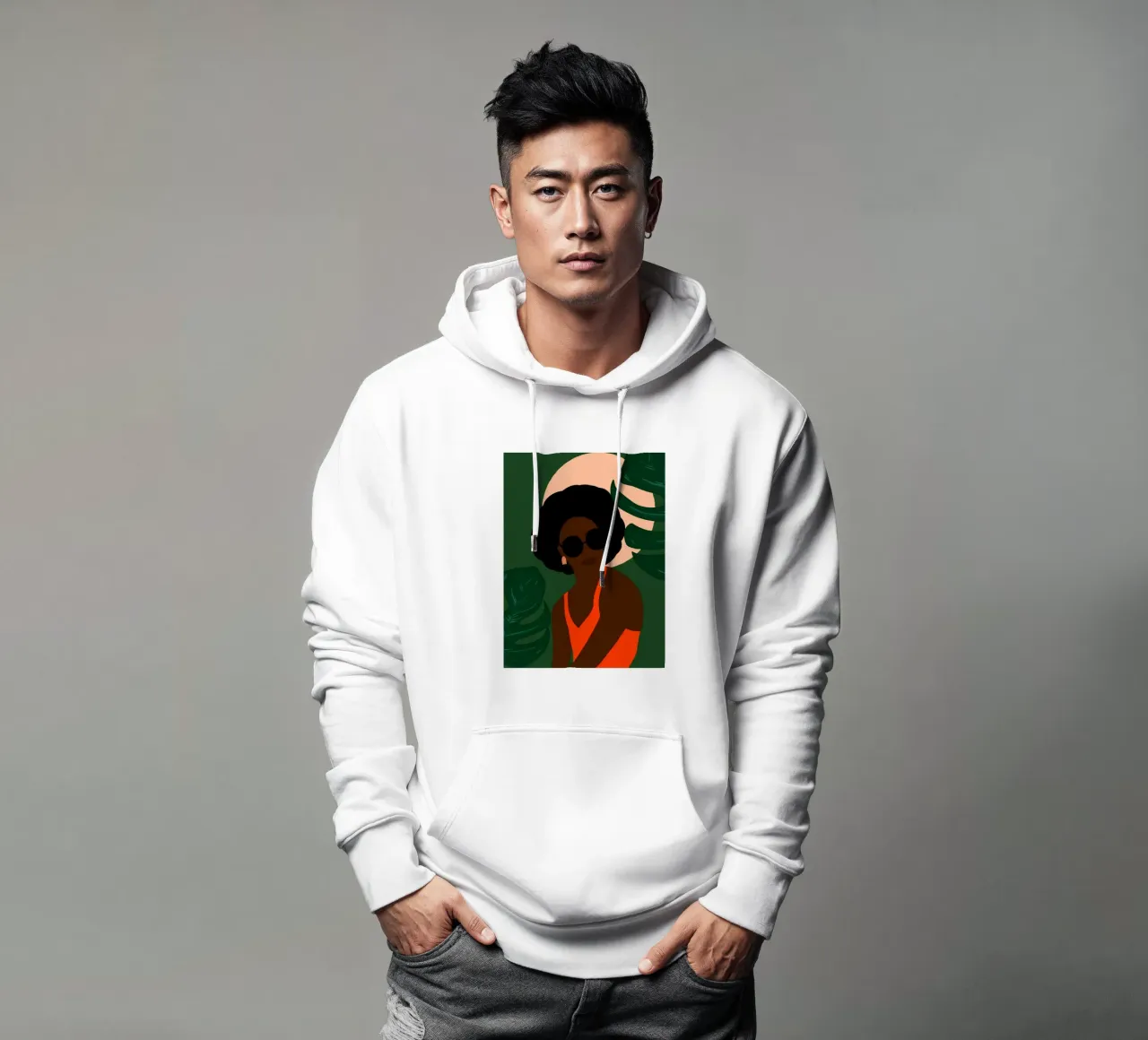 Afro serenity felpa con cappuccio da Mathudace Créas