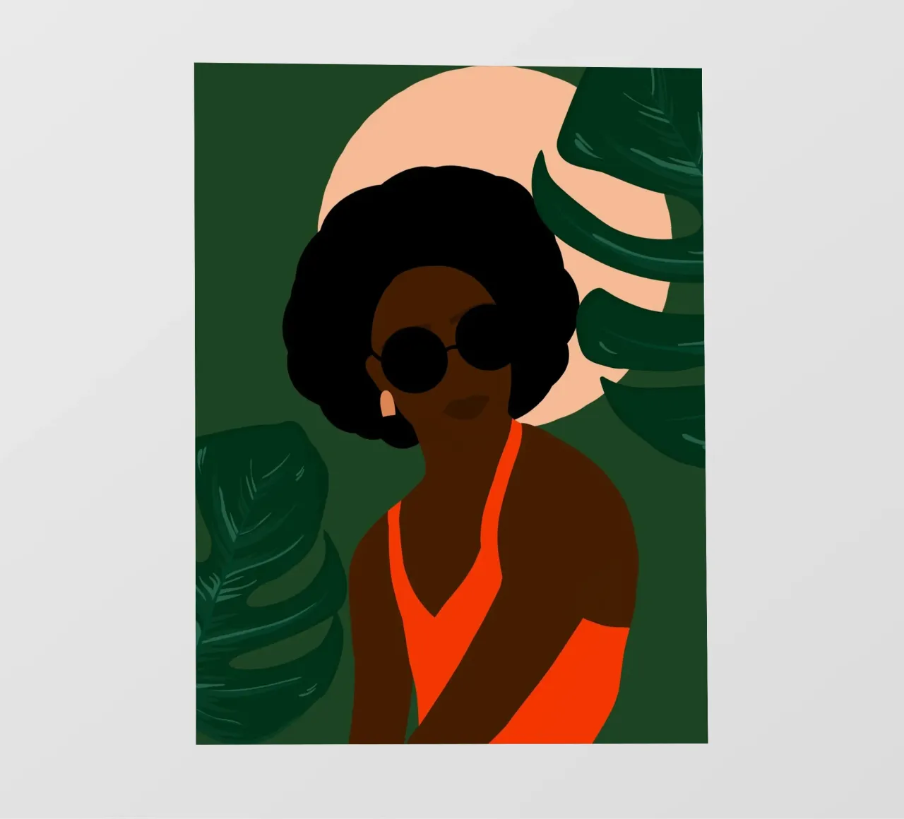 Afro serenity telo in pvc da Mathudace Créas