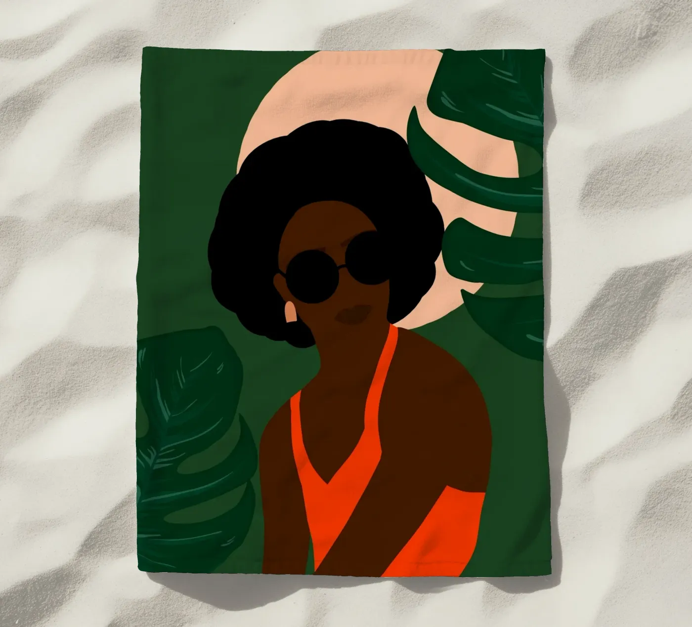 Afro serenity telo mare da Mathudace Créas