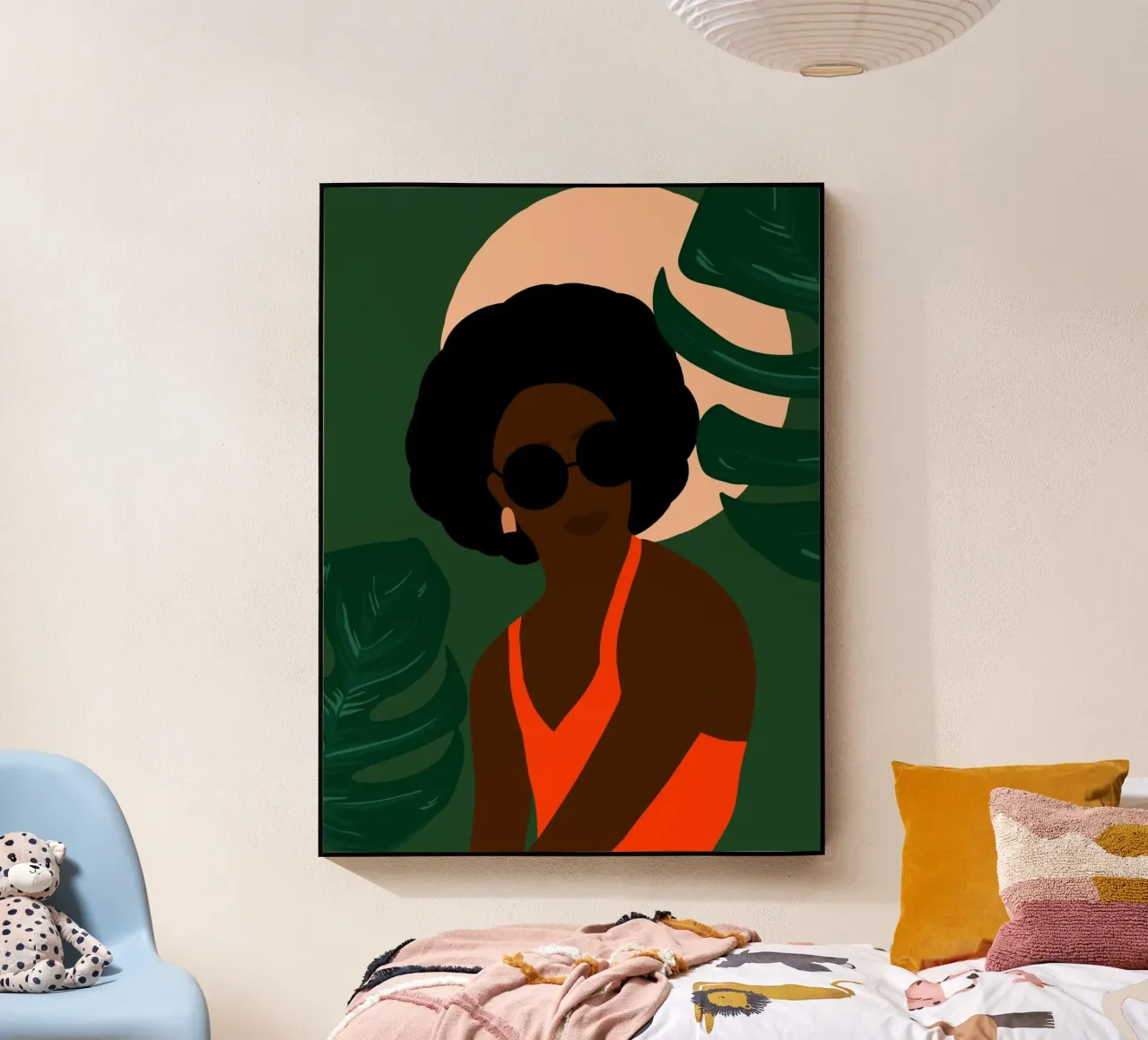 Afro serenity plexiglass da Mathudace Créas