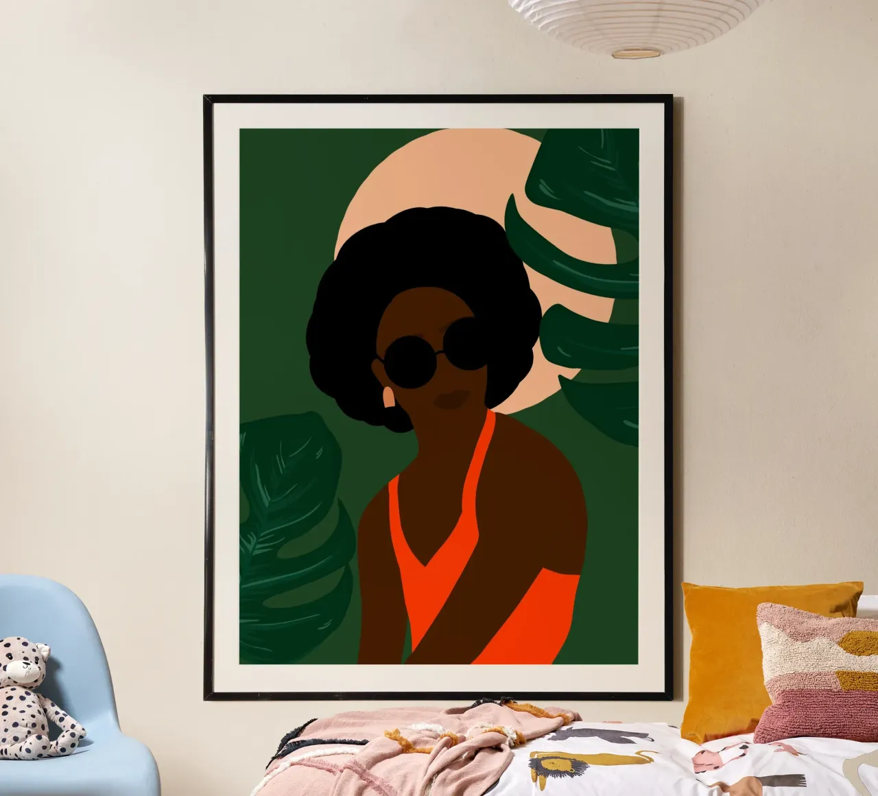 Afro serenity poster de Mathudace Créas