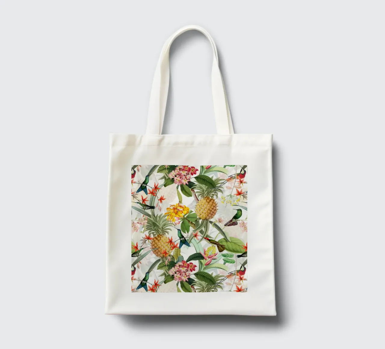 Exotische Früchte und Blumen Garten Jutebeutel von Flower Garden - Uta Naumann