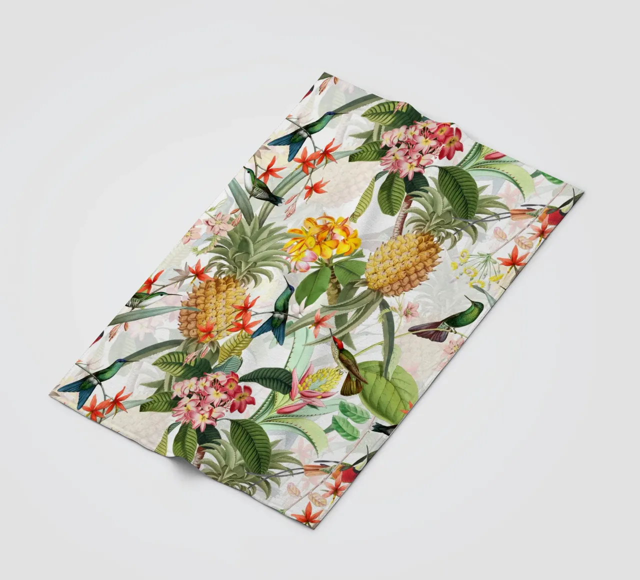 Giardino di frutta e fiori esotici coperta in pile da Flower Garden - Uta Naumann