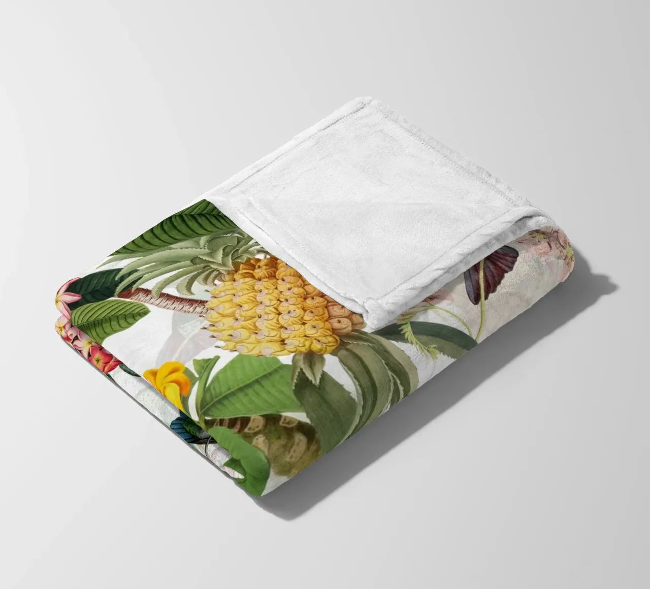 Giardino di frutta e fiori esotici coperta in pile da Flower Garden - Uta Naumann