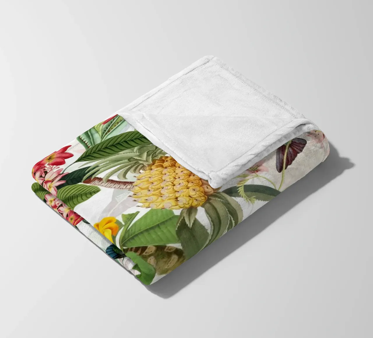 Giardino di frutta e fiori esotici coperta in pile da Flower Garden - Uta Naumann