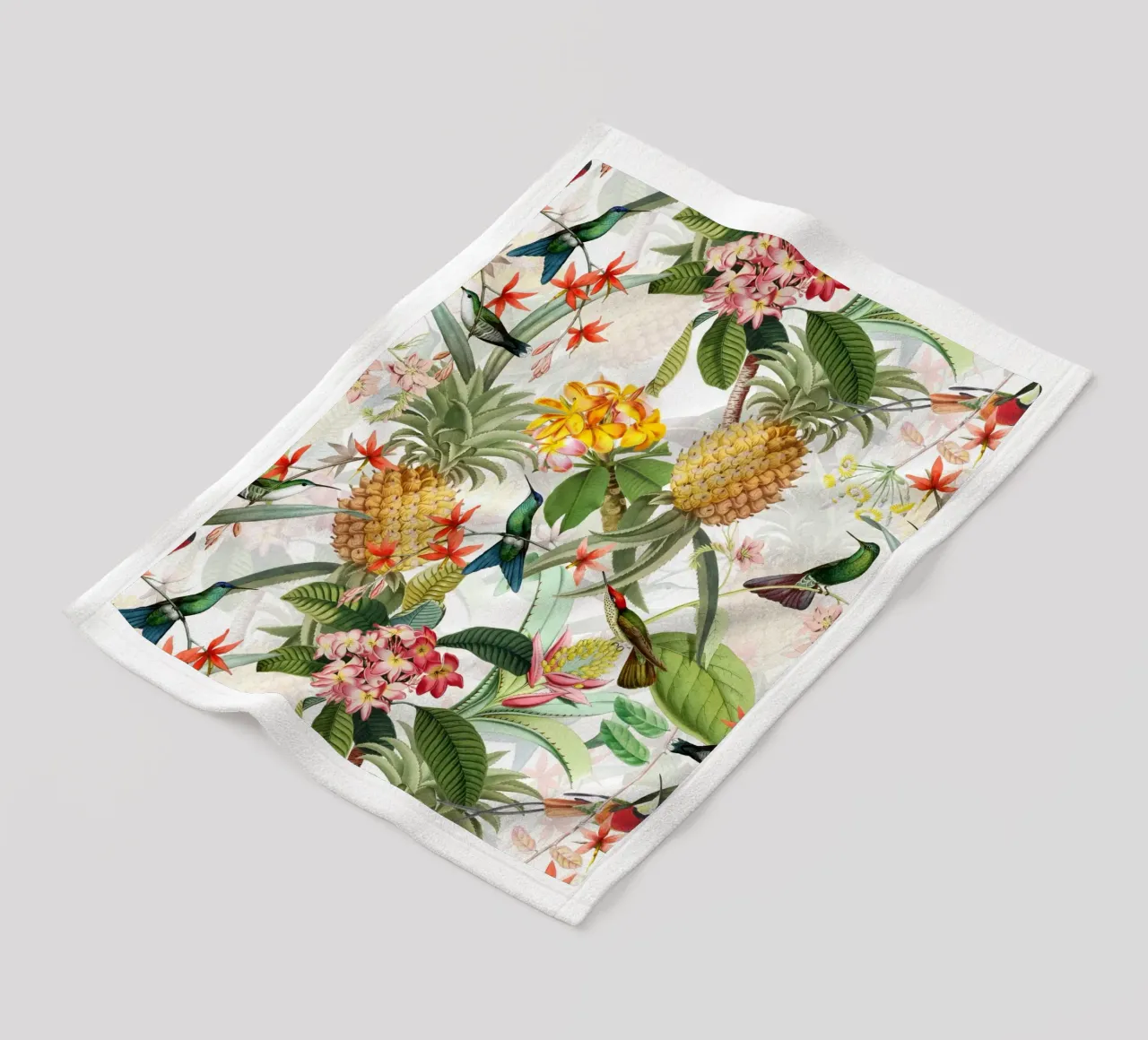 Giardino di frutta e fiori esotici coperta in pile da Flower Garden - Uta Naumann