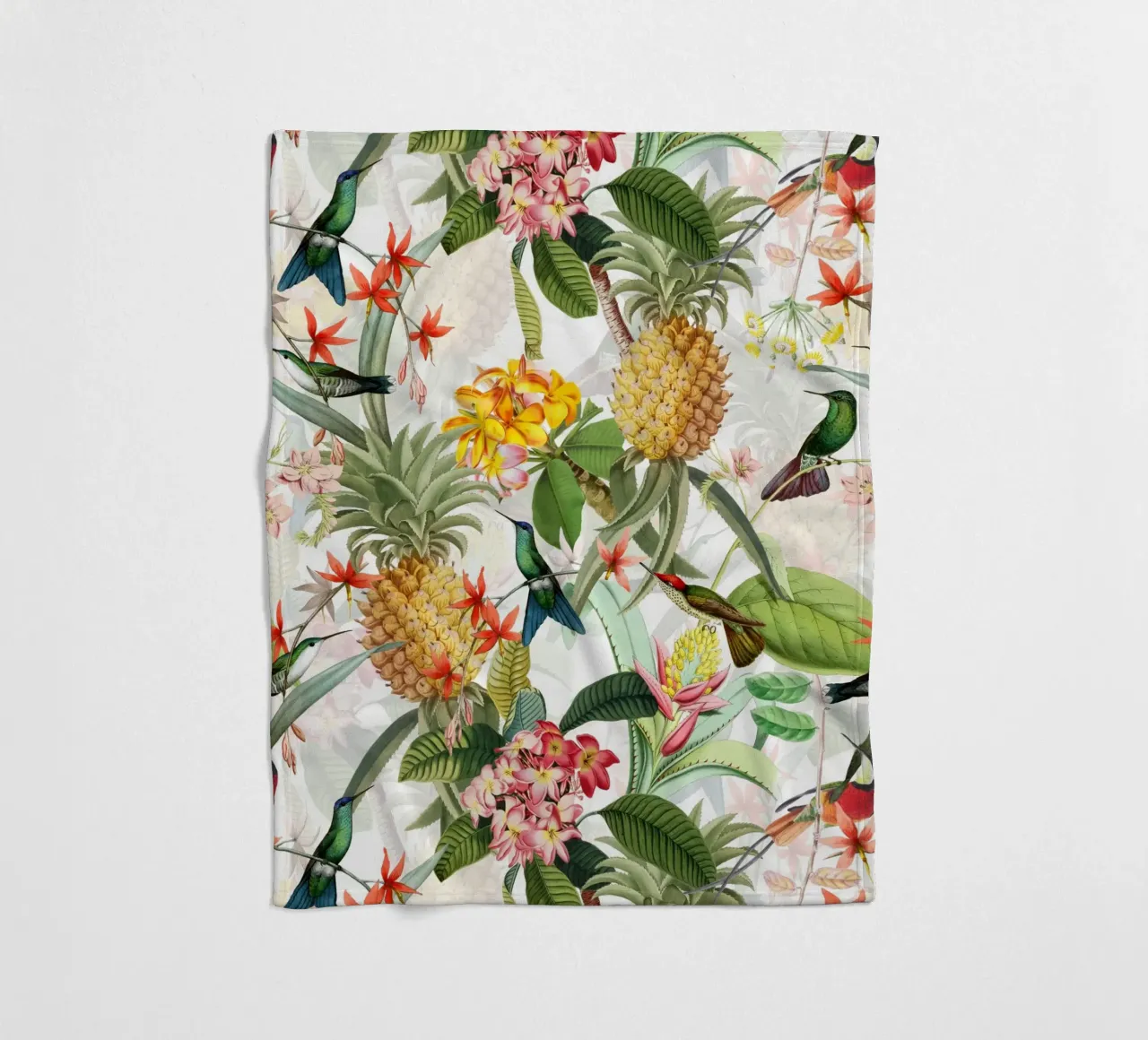 Giardino di frutta e fiori esotici coperta in pile da Flower Garden - Uta Naumann
