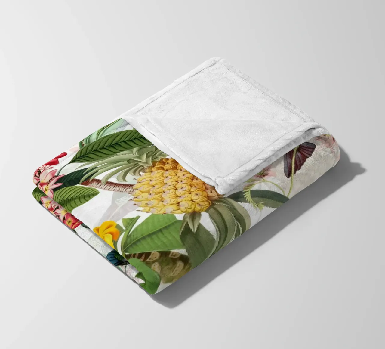 Giardino di frutta e fiori esotici coperta in pile da Flower Garden - Uta Naumann
