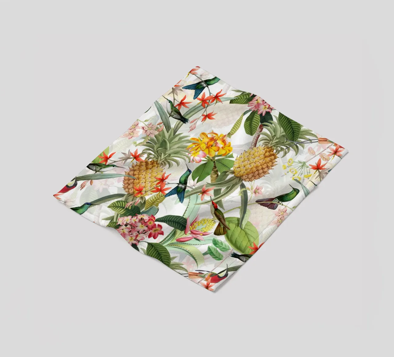 Giardino di frutta e fiori esotici coperta in pile da Flower Garden - Uta Naumann
