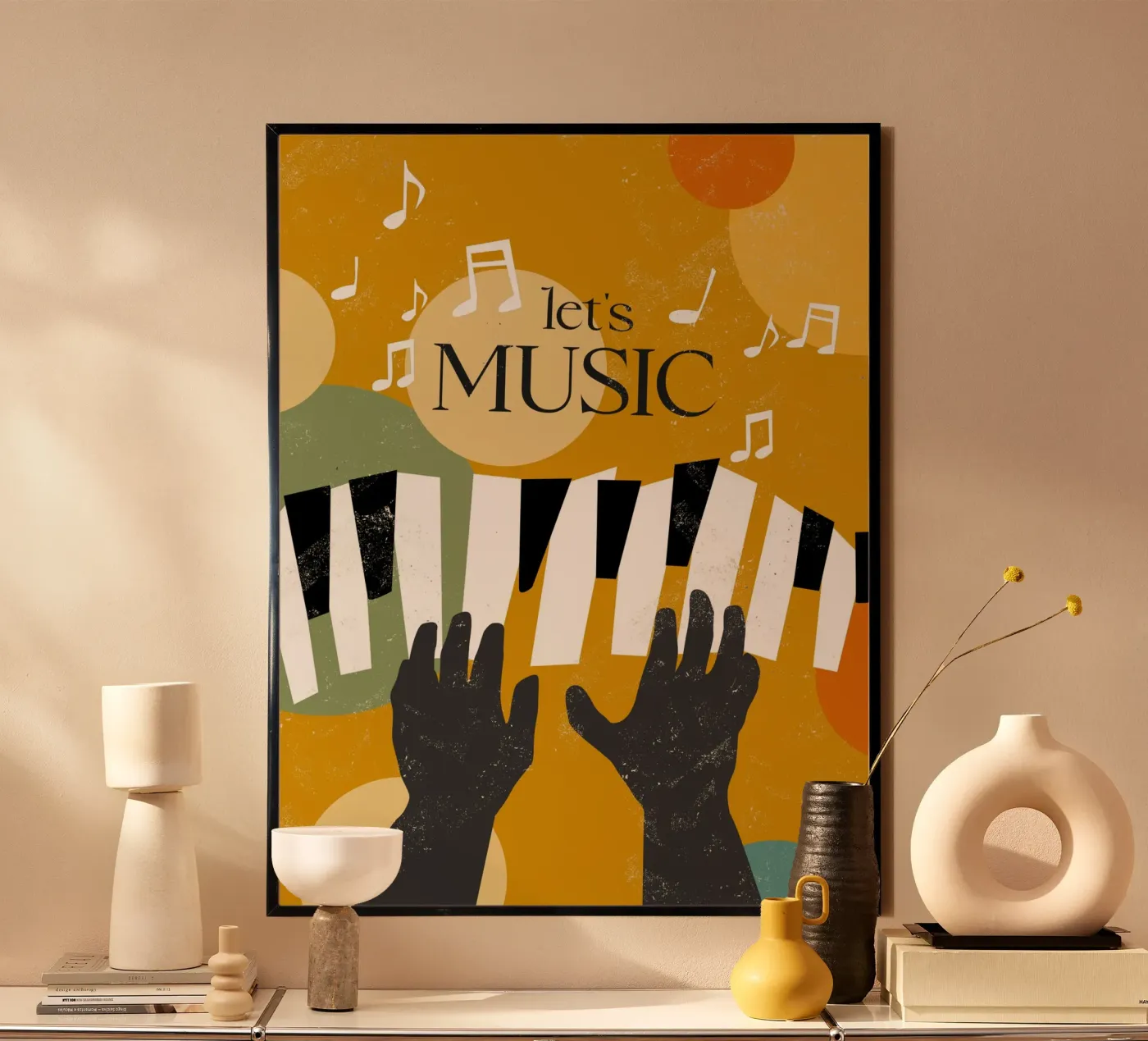 Let's music poster by Indigo Rain