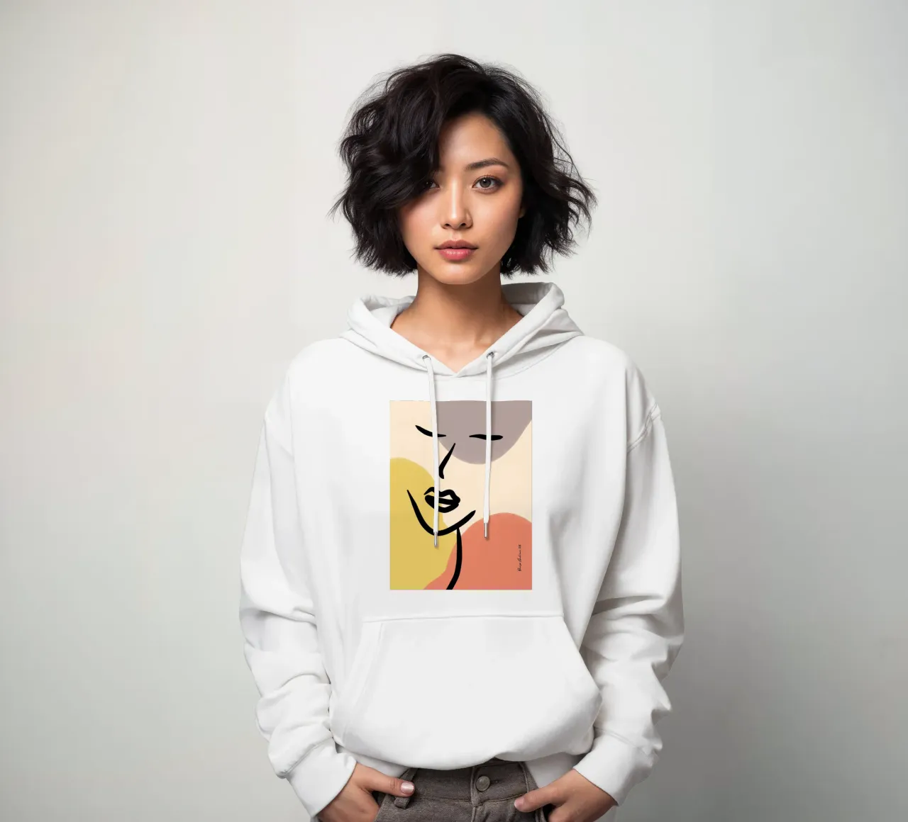 Modern Lines felpa con cappuccio da Mike Leymi