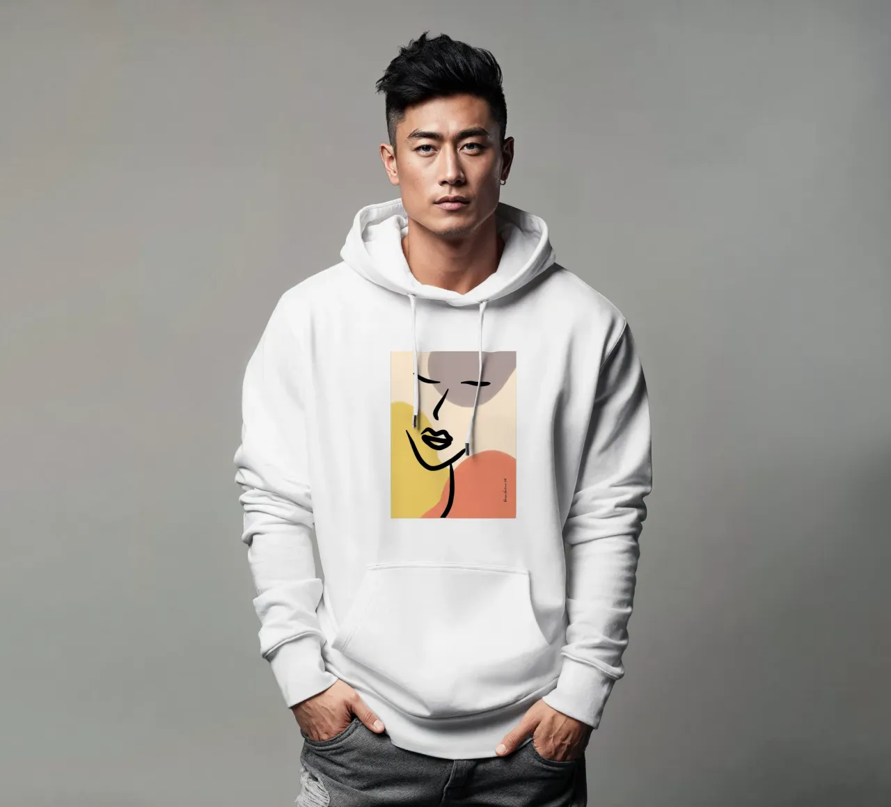 Modern Lines felpa con cappuccio da Mike Leymi