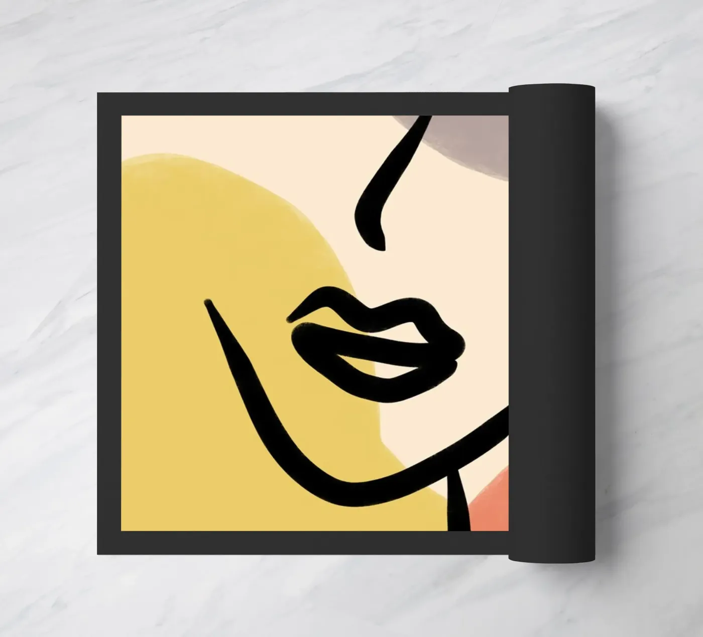 Modern Lines Fußmatte von Mike Leymi