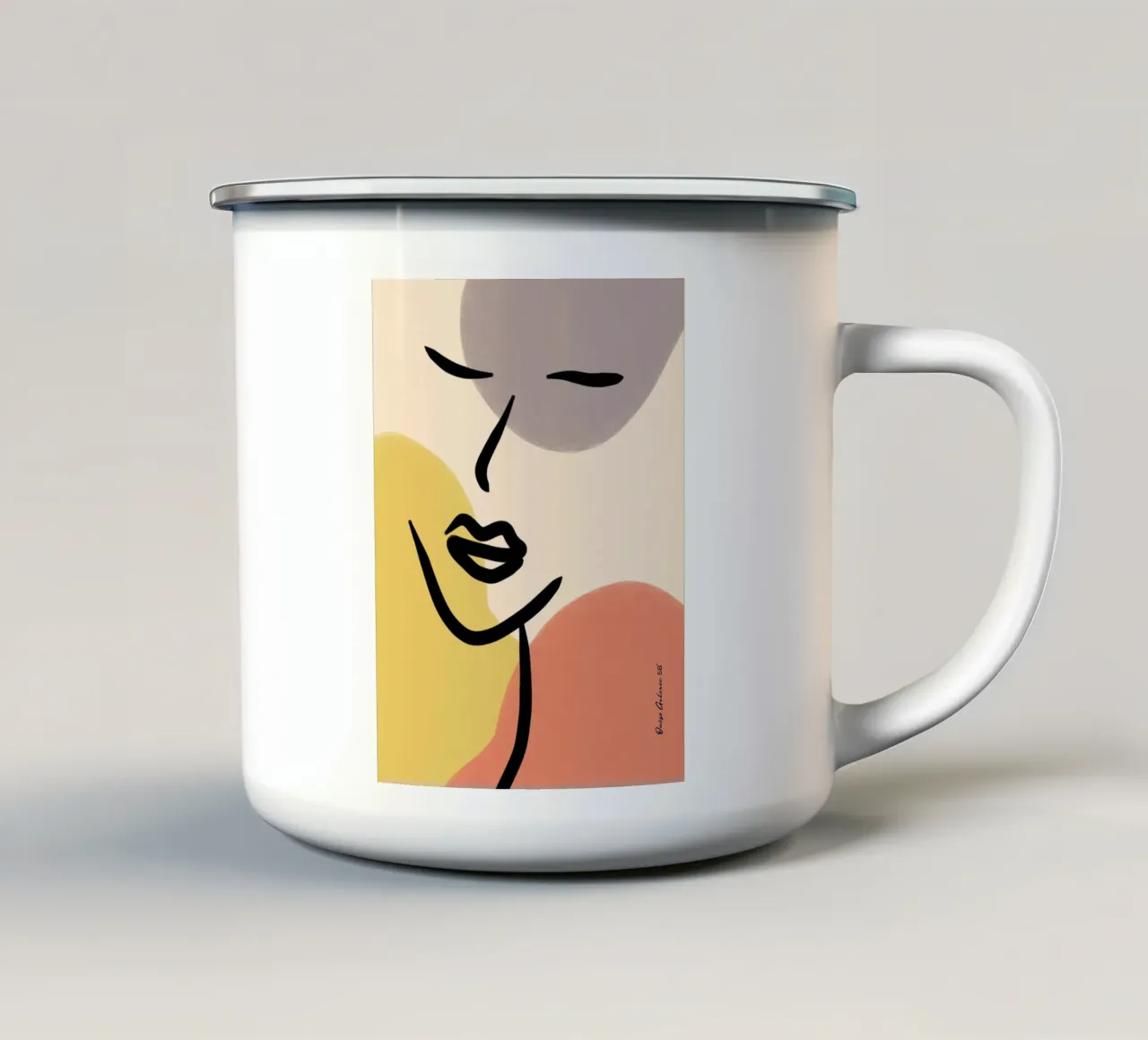 Modern Lines tazza in smalto da Mike Leymi