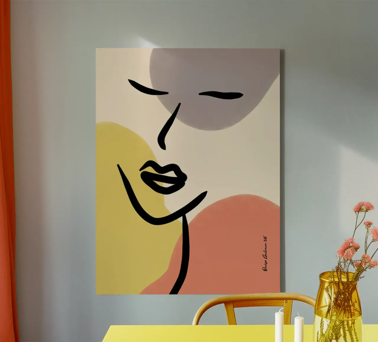 Modern Lines canvas by Mike Leymi
