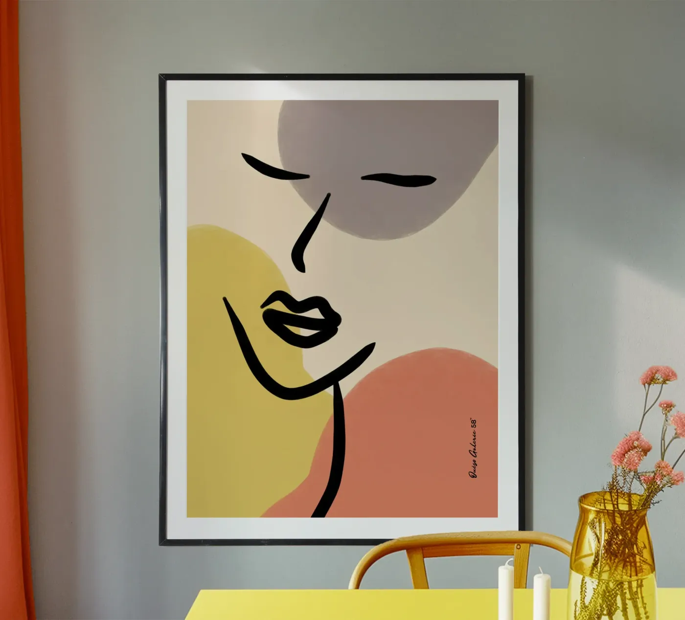 Modern Lines Poster von Mike Leymi