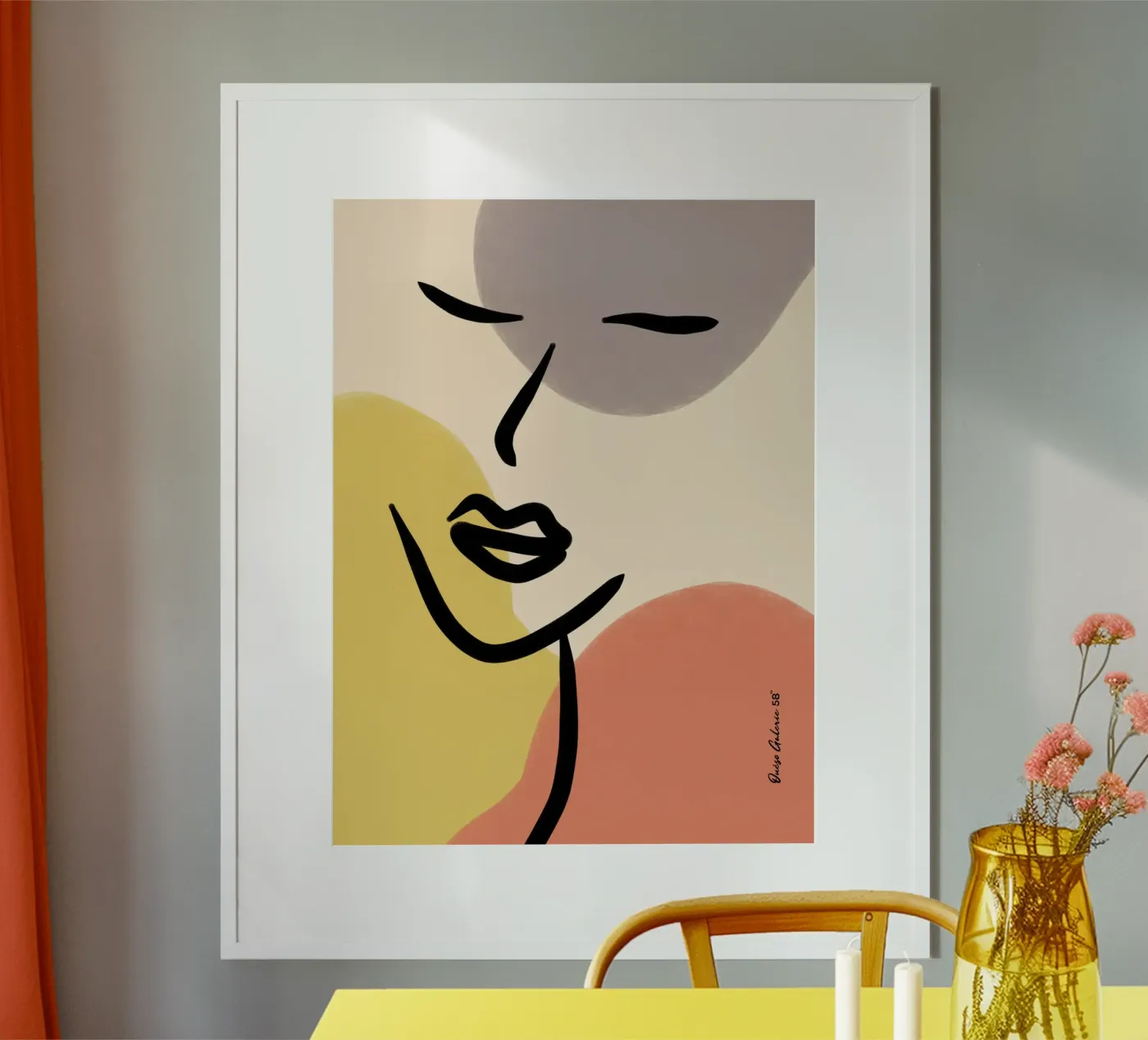 Modern Lines Poster von Mike Leymi