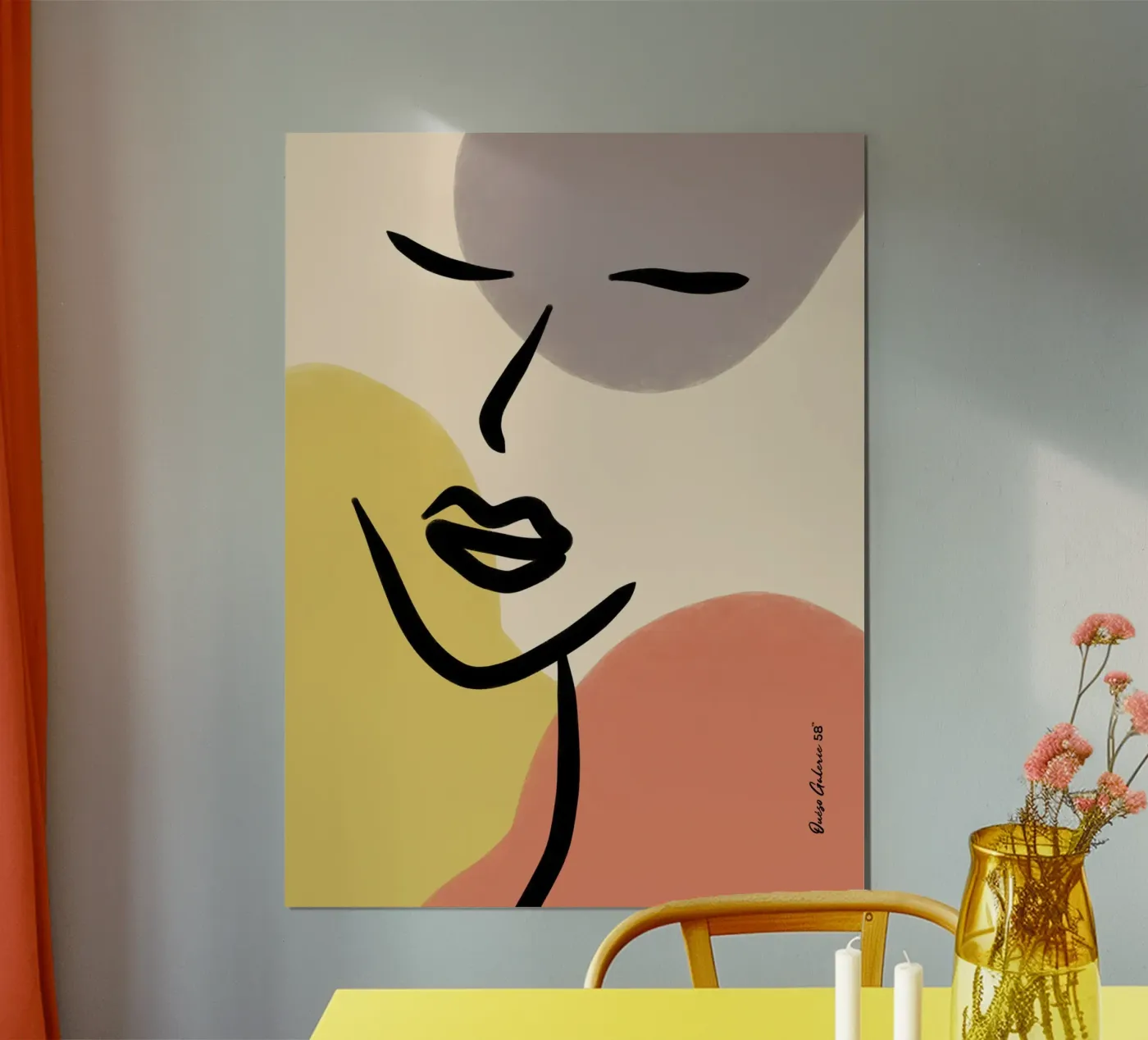 Modern Lines Poster von Mike Leymi