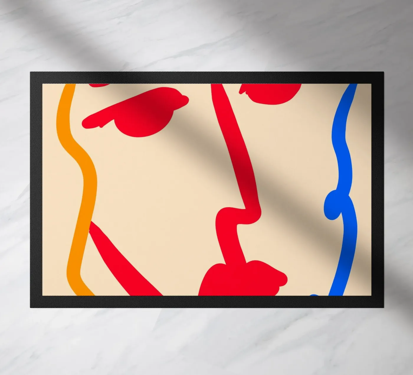 Dancing Colors deurmat van Mike Leymi