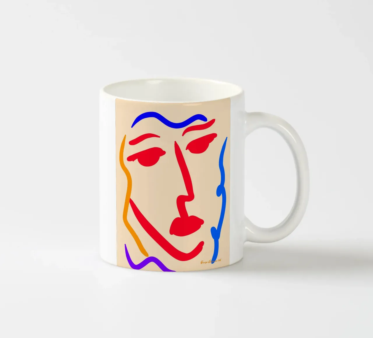 Dancing Colors tazza in ceramica da Mike Leymi