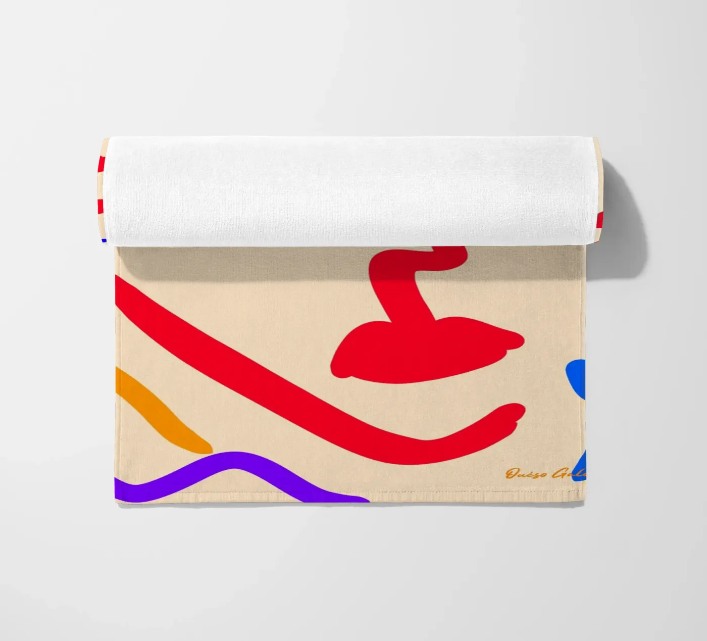 Dancing Colors strandhanddoek van Mike Leymi