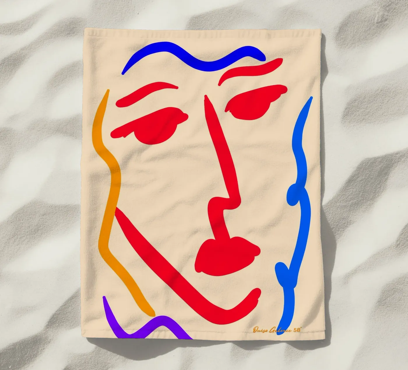 Dancing Colors strandhanddoek van Mike Leymi