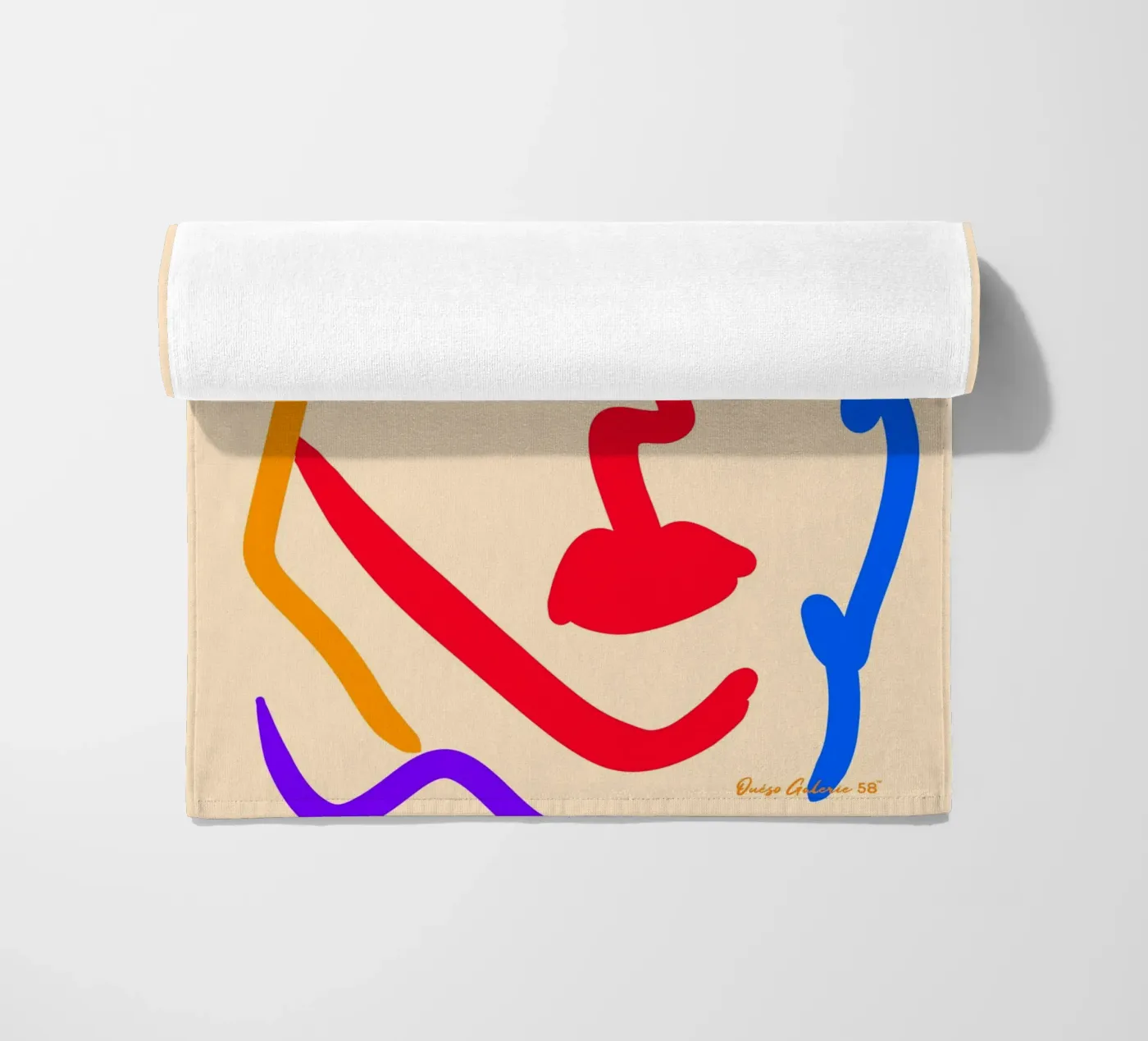 Dancing Colors strandhanddoek van Mike Leymi