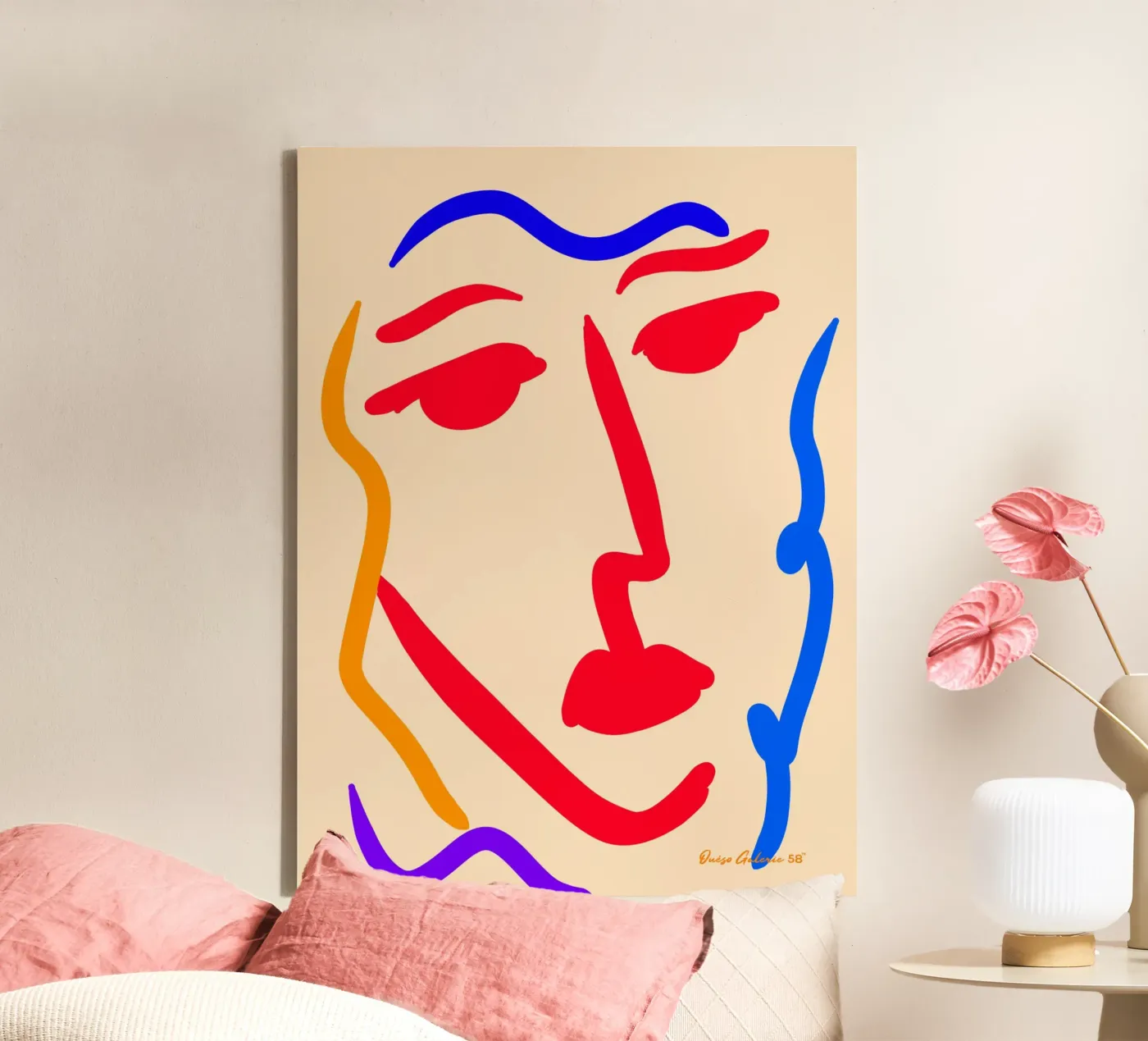 Dancing Colors canvas by Mike Leymi