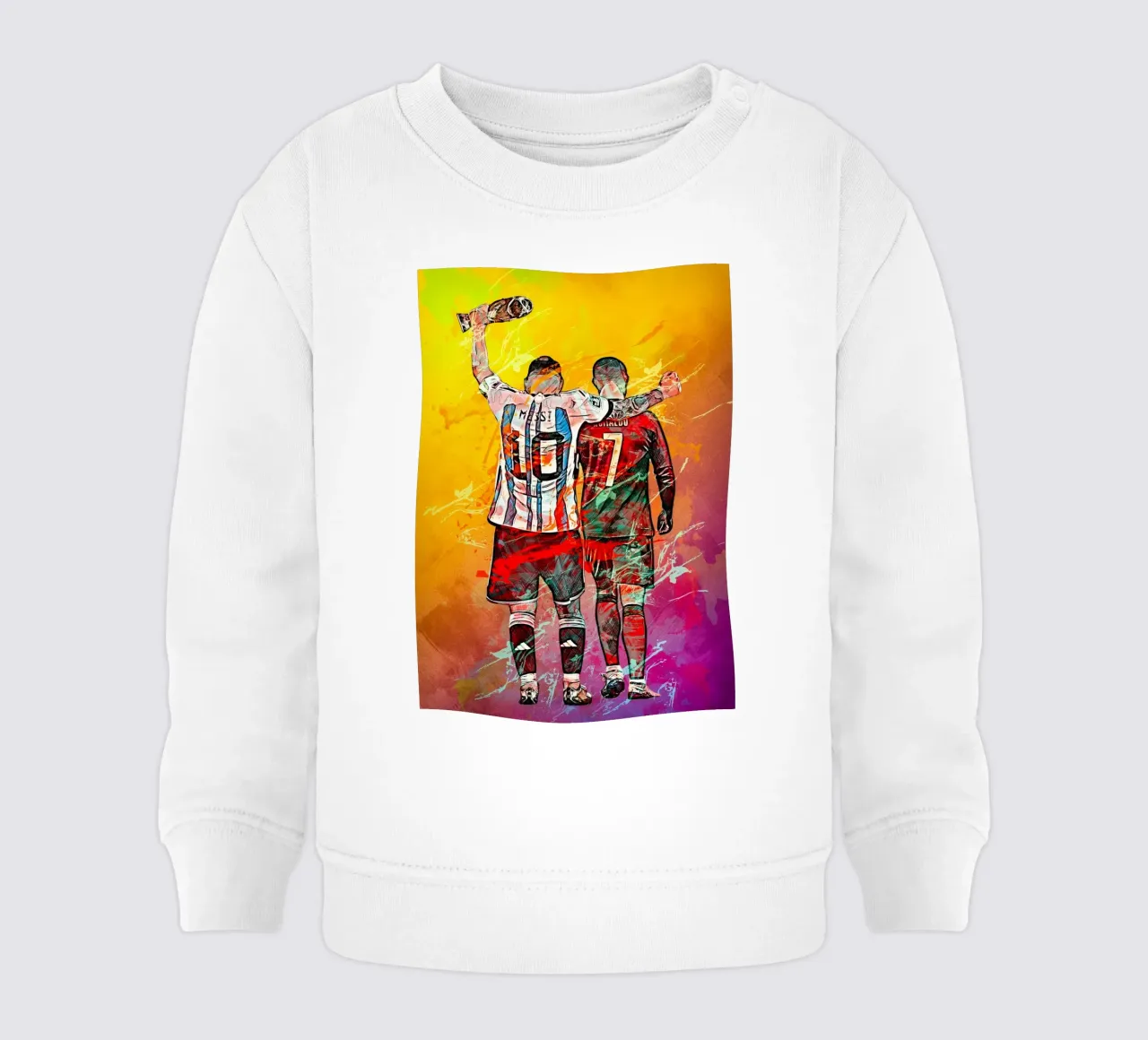 Ronaldo And Messi felpa neonato da tenten