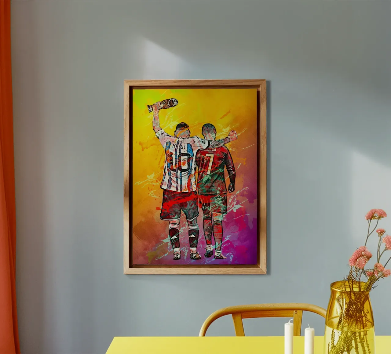 Ronaldo And Messi alluminio dibond da tenten