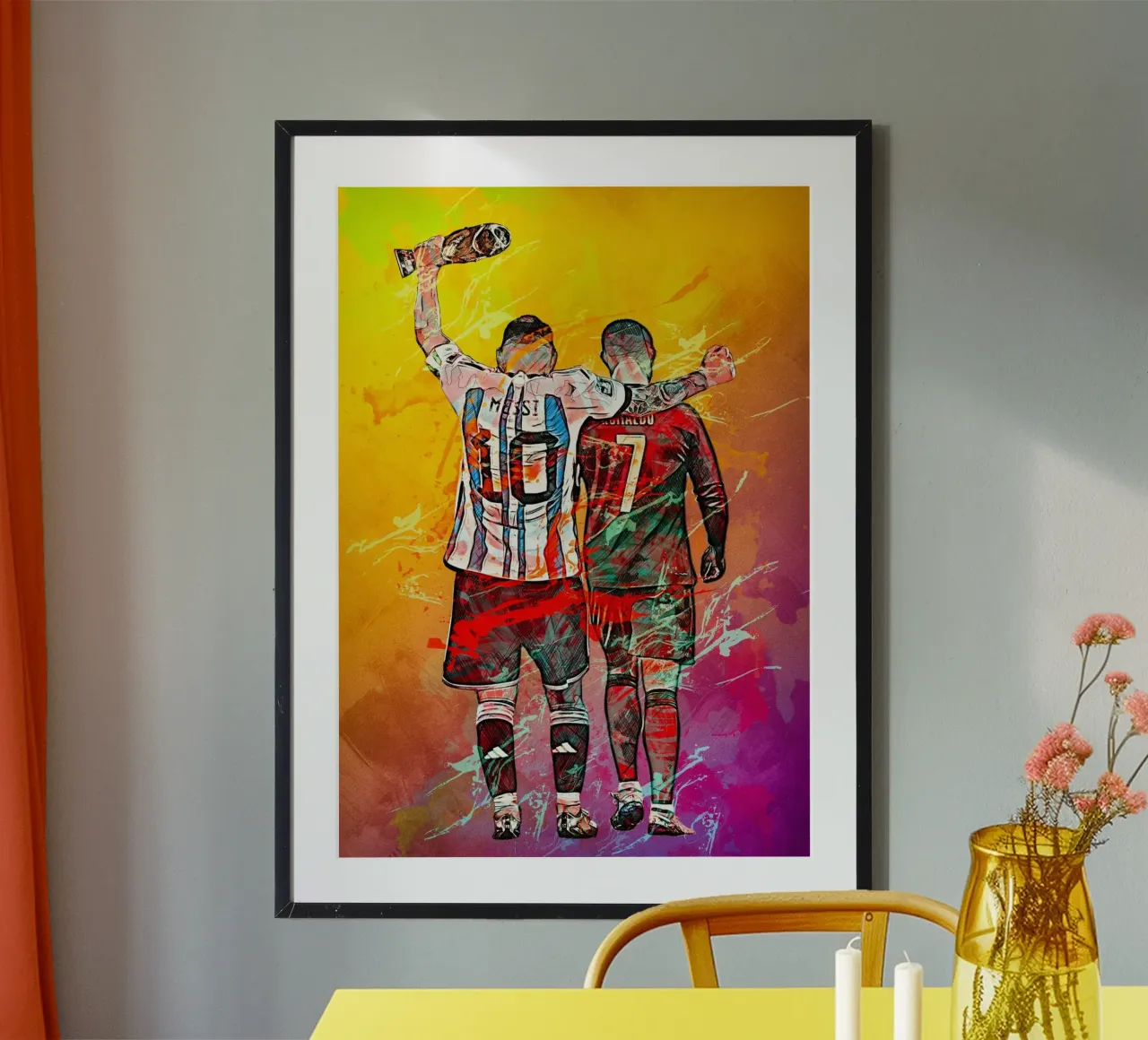 Ronaldo And Messi carta hahnemühle da tenten