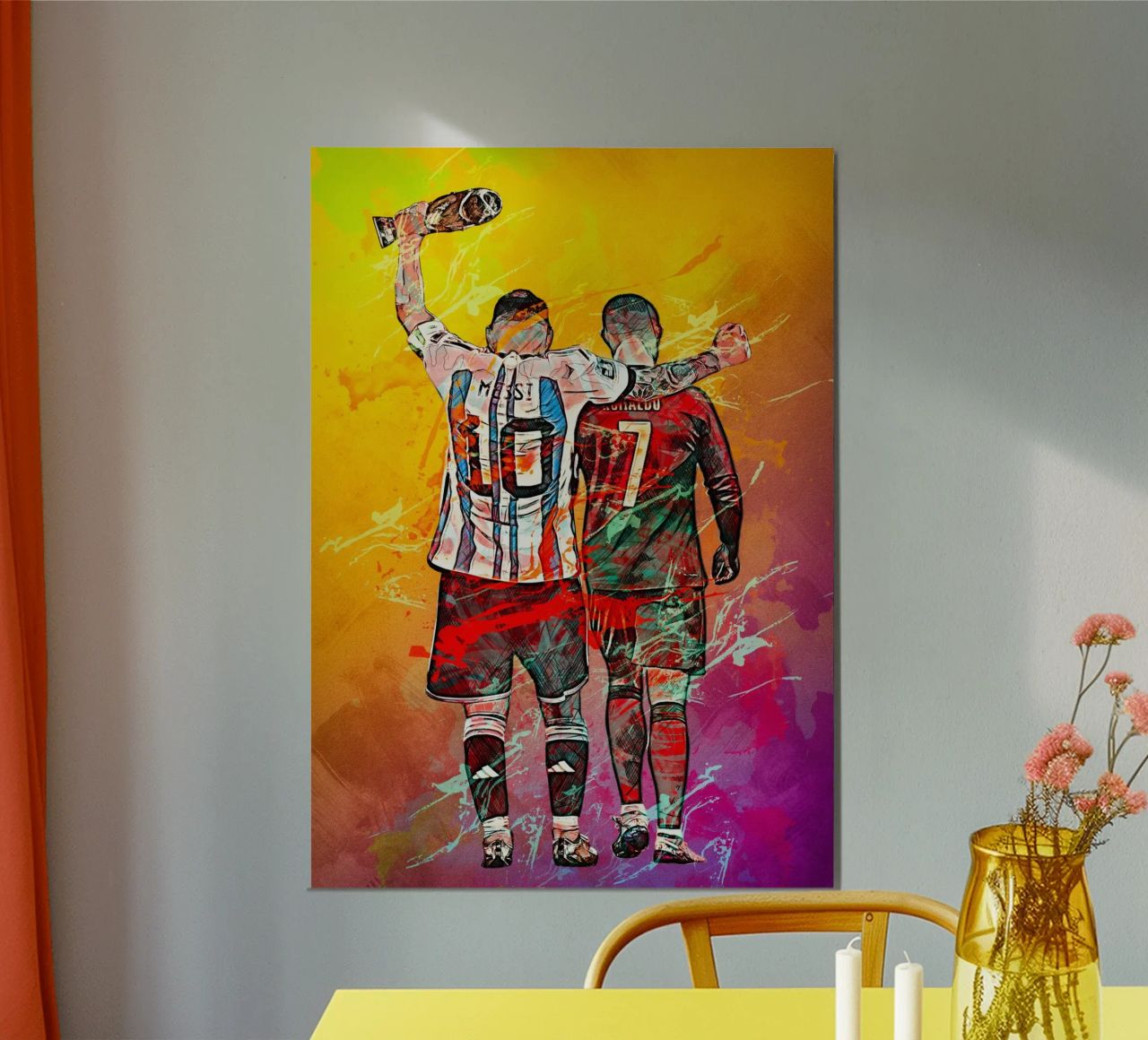 Ronaldo And Messi poster van tenten