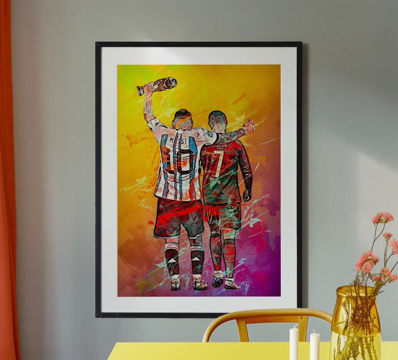 Ronaldo And Messi poster van tenten