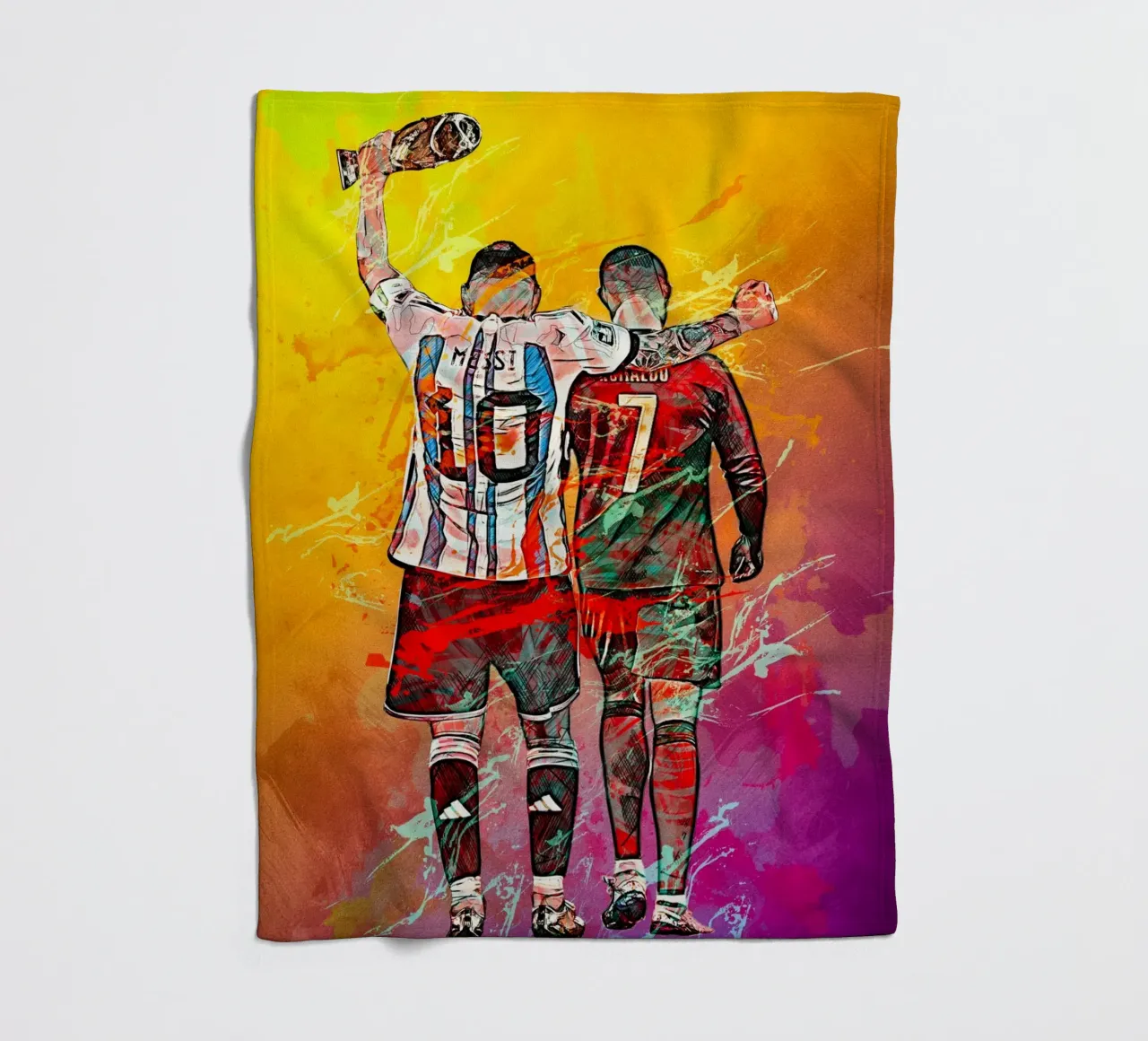 Ronaldo And Messi coperta in pile da tenten