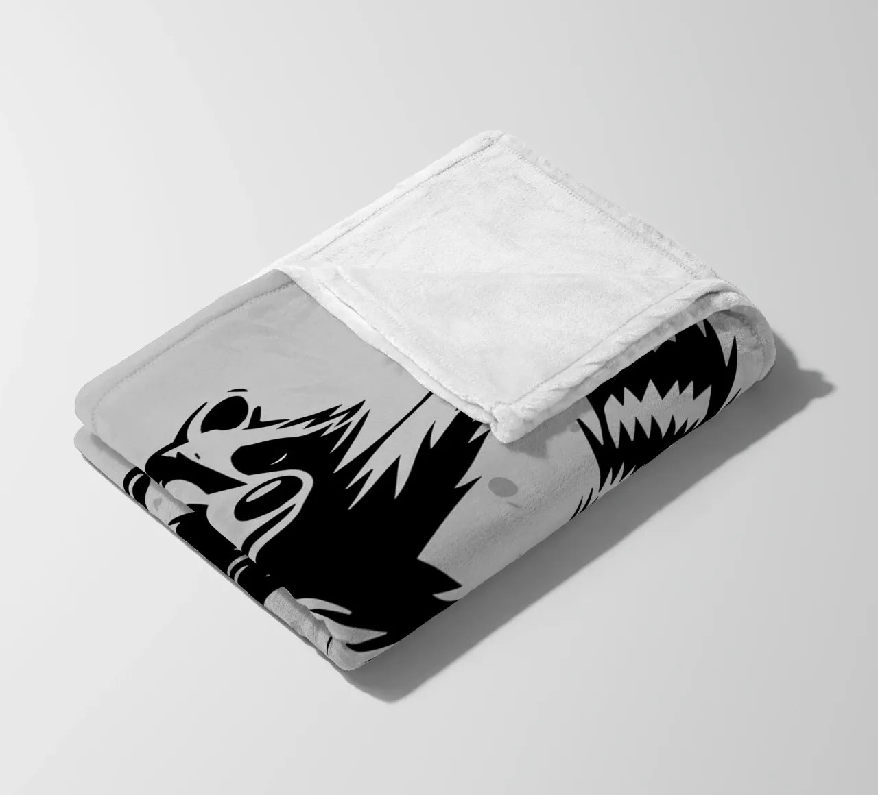 Procione danzante in stile stencil coperta in pile da namosh