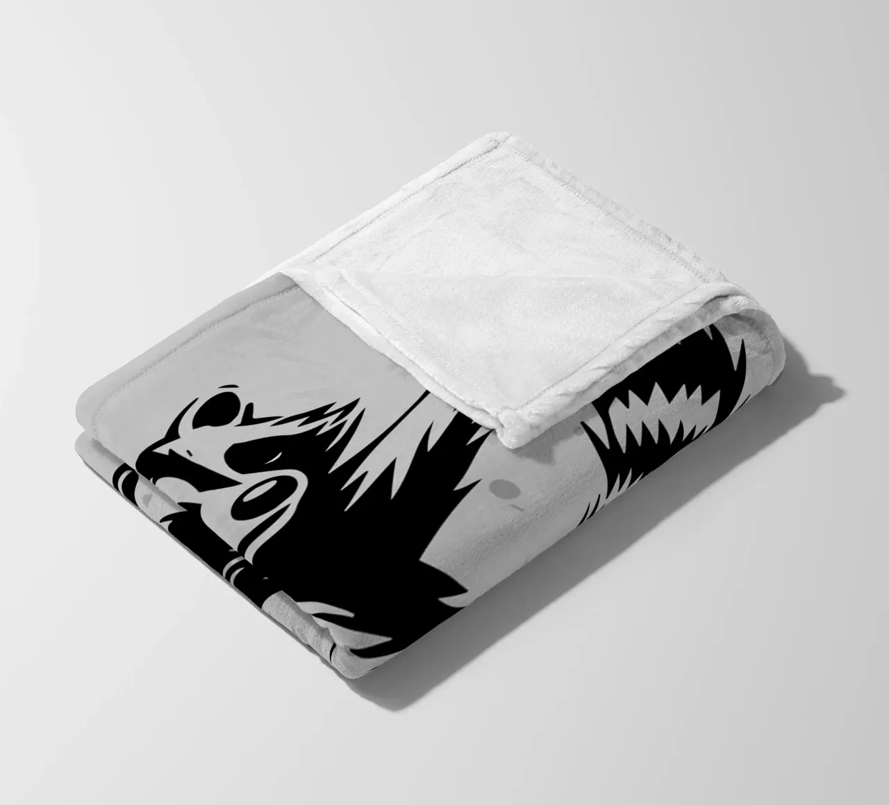 Procione danzante in stile stencil coperta in pile da namosh