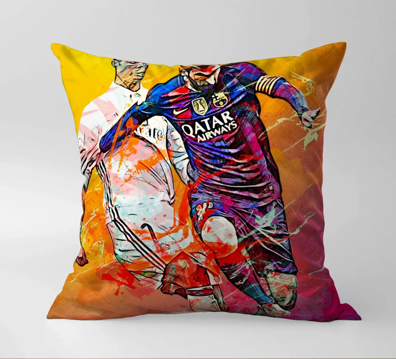 Ronaldo And Messi cuscino da tenten